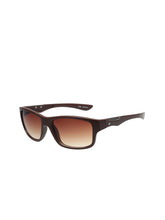 Fastrack P448BR7V Men's Square Sunglasses Brown Lens