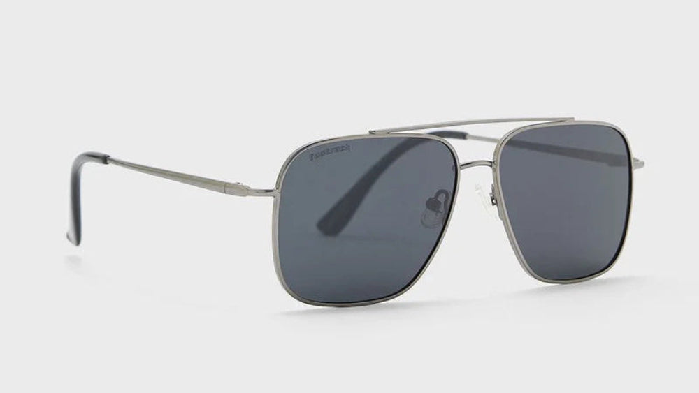 Fastrack Unisex Aviator Sunglasses, Black Lens, Polarised and UV protected, M253GY8P - image 3