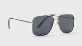 Fastrack Unisex Aviator Sunglasses, Black Lens, Polarised and UV protected, M253GY8P - image 3