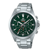 Edifice Men's Watch Analog Green Dial with Silver Stainless Steel Band,EFV-630D-3AVUDF