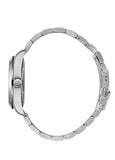 Quantum Men's Automatic Watch Dark Green Dial Silver Metal Band, QMG1132.370