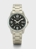 Casio Men's Watch Analog, Black Dial Silver Stainless Steel Strap, MTP-V004D-1B2UD product image