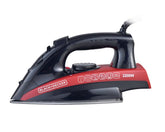 Black+Decker 2200W Steam Iron with Non Stick Sole Plate, X2200 Black+Decker X2200