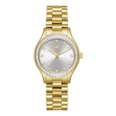 Beverly Hills Polo Club Women's Watch Analog Silver Dial Gold Stainless Steel Band, BP3639C.130