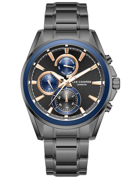 Lee Cooper, Men's, Analog Watch, Black Dial, LE-LC08249.650