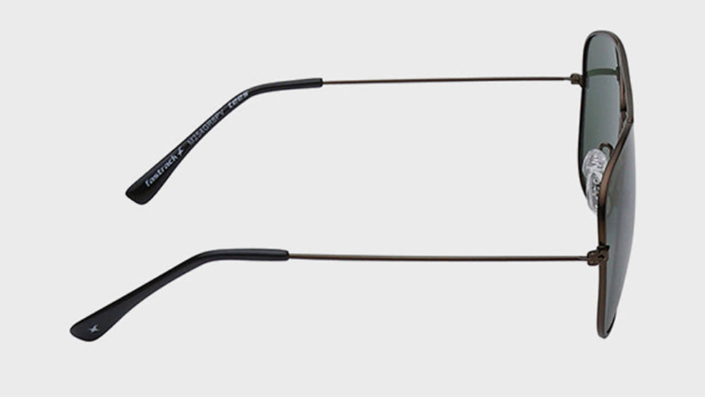 Fastrack Unisex Aviator Sunglasses, Green Lens, UV protected, M254GR8P - image 3