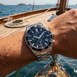 Quantum Men's Chronograph Watch Black Dial Metal Band, PWG1199.350