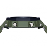 G-Shock Men's Watch Analog & Digital Combo, Black Dial Green Resin Band,GA-2110SU-3ADR