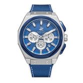 Beverly Hills Polo Club Men's Watch Analog Blue Dial with Blue Silicone Band, BP3719X.377