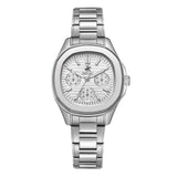 Beverly Hills Polo Club Women's Watch Analog Silver Dial with Silver Stainless Steel Band, BP3700C.330