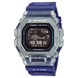 G-Shock Men's Watch Digital, Black Dial Blue Resin Band With Bluetooth Connectivity, GBX-100S-2DR