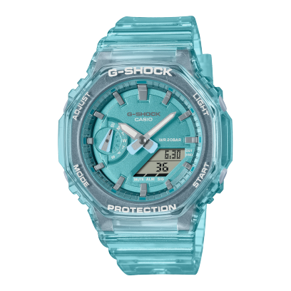 G-Shock Women's Watch Analog-Digital Tiffany Blue Dial & Resin Strap, GMA-S2100SK-2ADR