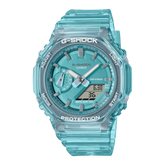 G-Shock Women's Watch Analog-Digital Tiffany Blue Dial & Resin Strap, GMA-S2100SK-2ADR