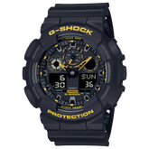 G-Shock Men's Watch Analog-Digital Black Dial Black Resin Band, GA-100CY-1ADR