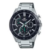G-Shock Men's Watch Analog Black Dial Silver Stainless Steel Band, EFR-573DB-1AVUDF
