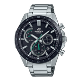 G-Shock Men's Watch Analog Black Dial Silver Stainless Steel Band, EFR-573DB-1AVUDF
