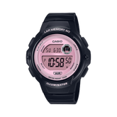 Casio Women's Watch Digital Pink Dial with Black Resin Band, LWS-1200H-1A2VDF