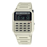 Casio Calculator Unisex Watch Digital Dial with Beige Resin Strap, CA-53WB-8BDF