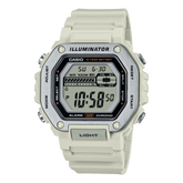Casio Men's Watch Digital Dial With White Resin Band, MWD-110H-8AVDF