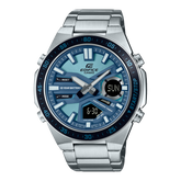 Edifice Analog Men's Watch with Date Display with Blue Dial and Stainless Steel Strap,EFV-C110D-2BDF