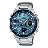 Edifice Analog Men's Watch with Date Display with Blue Dial and Stainless Steel Strap,EFV-C110D-2BDF