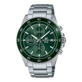 Casio Analog Men's Watch with Date Display with Green dial and Stainless Steel Strap, 3AVUDF