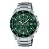 Casio Analog Men's Watch with Date Display with Green dial and Stainless Steel Strap, 3AVUDF