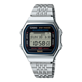 Casio Vintage Men's Bluetooth Watch Digital Dial with Silver Stainless Steel Band, ABL-100WE-1ADF