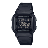 Casio Men's Watch Digital Black Dial with Black Resin Band, W-800H-1BVDF