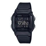 Casio Men's Watch Digital Black Dial with Black Resin Band, W-800H-1BVDF