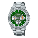 Casio, Men's Watch Analog, Blue Dial Silver Stainless Steel Band, MTP-1375D-3AVDF