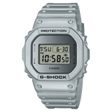 G-Shock Men's Watch Digital Silver Dial With Silver Resin Band, DW-5600FF-8DR