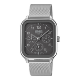 Casio Men's Analog Watch Grey Dial with Sainless Steel Strap,MTP-M306M-8AVDF