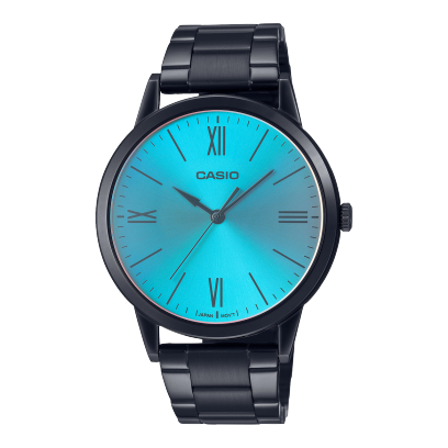 Casio men analog watch, blue dial with comfortable strap, model CS-MTP-E600B-2BDF, Bahrain