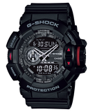 G-Shock Men's Watch Analog-Digital, Black Dial Black Resin Band, GA-400-1BDR