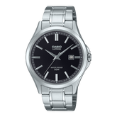Casio Men's Watch Analog Black Dial With Stainless Steel Band, MTS-115D-1AVDF