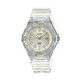 Casio Women's Watch Analog Silver Dial With Translucent Resin Band, LRW-200HS-7EVDF