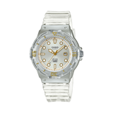Casio Women's Watch Analog Silver Dial With Translucent Resin Band, LRW-200HS-7EVDF
