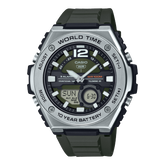 Casio Men's Watch Analog-Digital Black Dial With Black Resin Band, MWQ-100-3AVDF