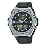 Casio Men's Watch Analog-Digital Black Dial With Black Resin Band, MWQ-100-3AVDF