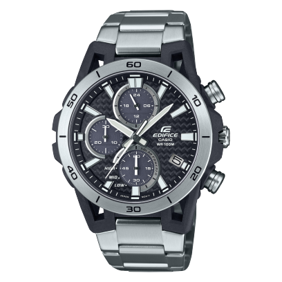 G-Shock Men's Watch Analog Silver Stainless Steel Band, EQS-960D-1AVUDF