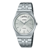 Casio men analog watch, silver dial with silver stainless steel band, model CS-MTP-B146D-7AVDF, Bahrain