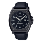 Casio, Men's Watch Analog,Black Dial Black Stainless Steel Band, MTP-E715L-1AVDF