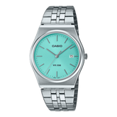 Casio, Men's Watch Analog, Green Dial Silver Stainless Band, MTP-B145D-2A1VDF