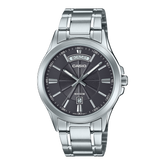 Casio Men's Watch Analog Grey Dial With Stainless Steel Band, MTP-1381D-8AVDF