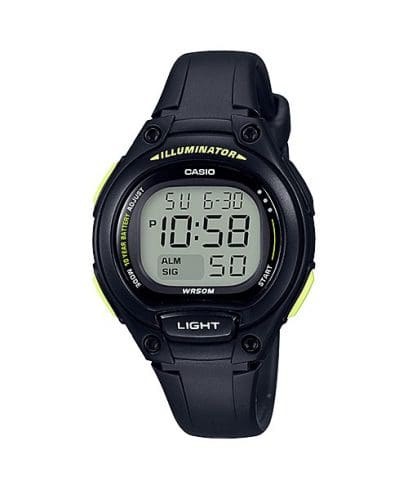 Casio, Women's Watch Digital, Black Dial Black Resin Band, LW-203-1BVDF