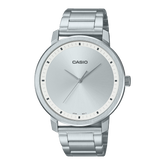 Casio, Men’s Watch Analog, Silver Dial Silver Stainless Steel Band, MTP-B115D-7EVDF