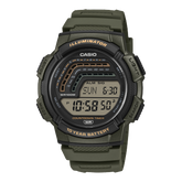Casio men analog watch, stylish dial with grey resin strap, model CS-WS-1800-3AVDF, Bahrain