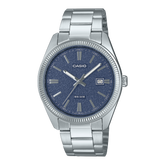 Casio Men's Watch Analog Blue Dial With Stainless Steel Band, MTP-1302DA-2A1VDF