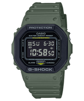 G-Shock Men's Watch Digital Dial with Green Resin Band, DW-5610SU-3DR